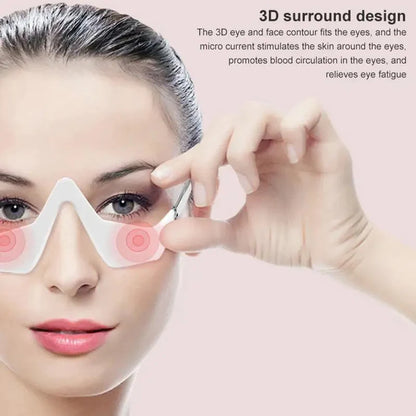 3D Eye Beauty Instrument Micro-Current Pulse Eye Relax Reduce Wrinkles and Dark Circle Remove Eye Bags Massager Beauty Tool